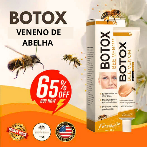 Creme Remoção de Rugas com Botox e Veneno de Abelha
