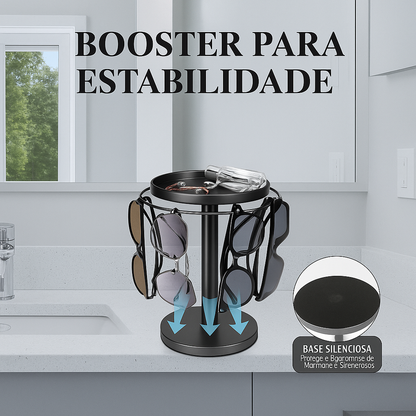 Suporte giratório para óculos