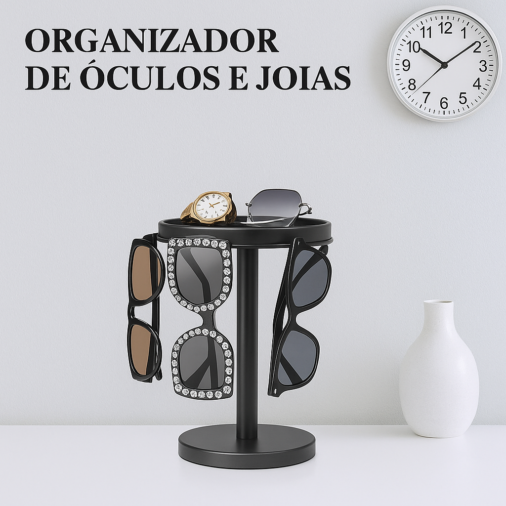 Suporte giratório para óculos