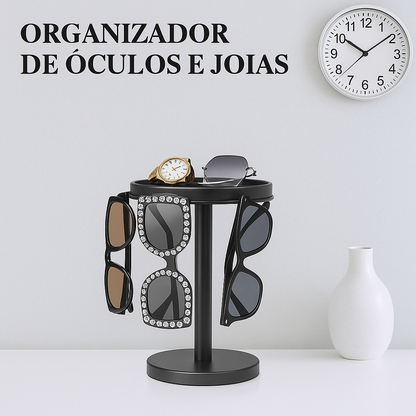 Suporte giratório para óculos