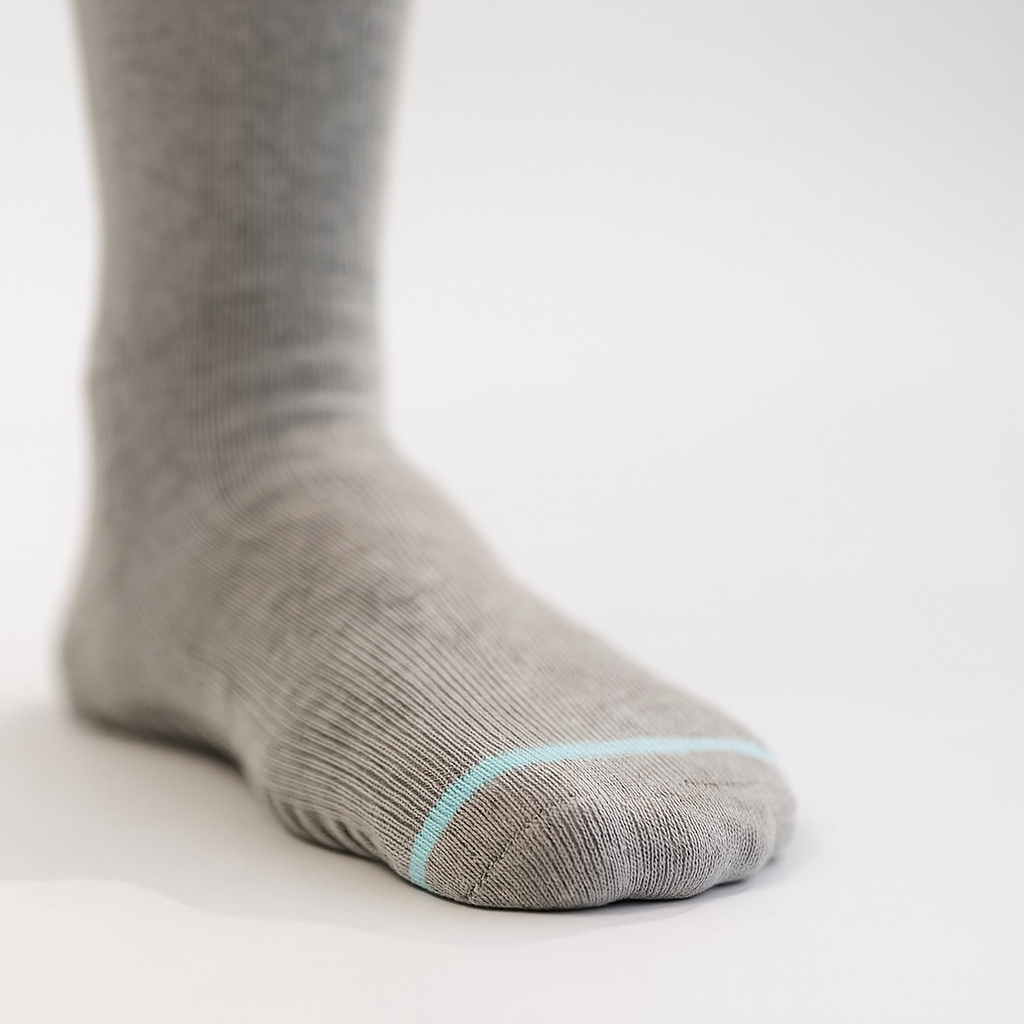 Meias de Compressão de Bambu Premium com Aderência