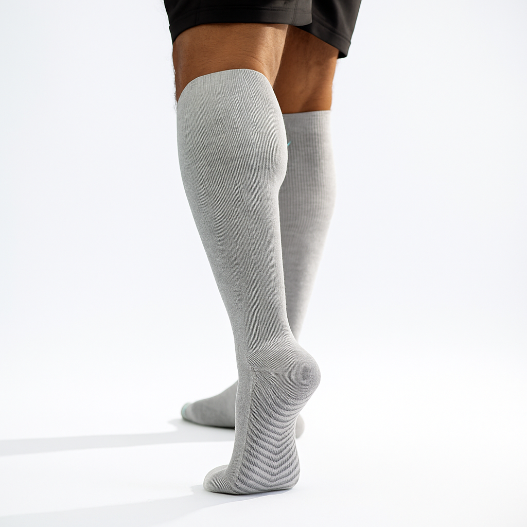 Meias de Compressão de Bambu Premium com Aderência