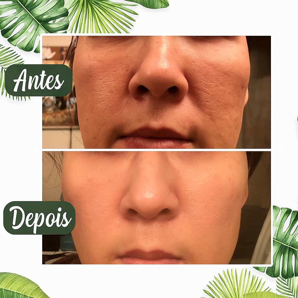 Máscara Natural de chá verde para Pele Limpia e Hidratada