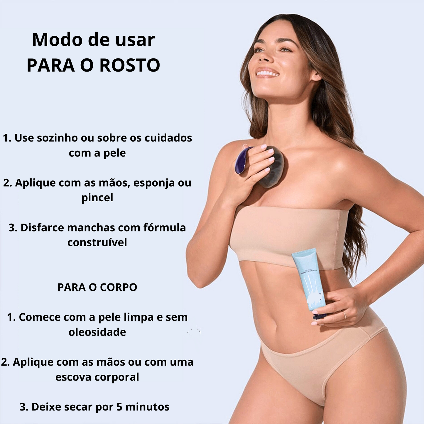 Hidratante com cobertura e corretivo tudo-em-um