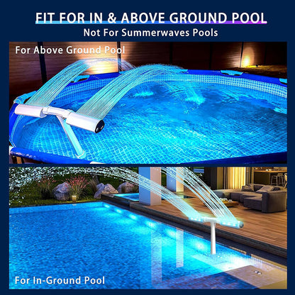 Fontaine à jet lumineux pour piscine