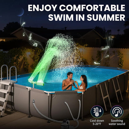 Fontaine à jet lumineux pour piscine