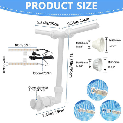 Fontaine à jet lumineux pour piscine