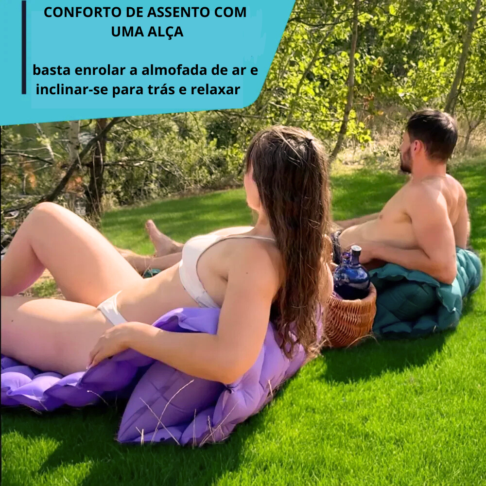 Colchonete ultraleve e compacto - perfeito para viagens