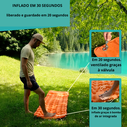 Colchonete ultraleve e compacto - perfeito para viagens