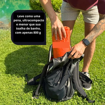 Colchonete ultraleve e compacto - perfeito para viagens