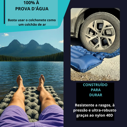 Colchonete ultraleve e compacto - perfeito para viagens